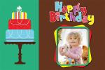 Happy Birthday Frames With Cake