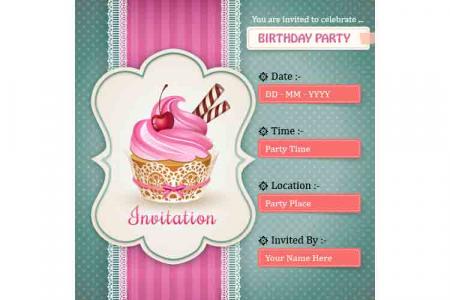 Birthday party Invitation Card