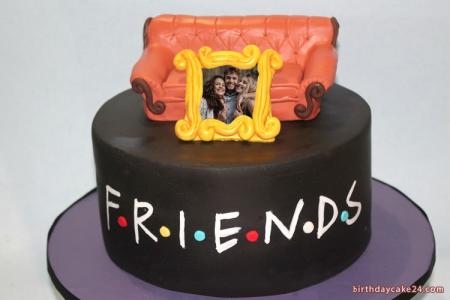 Birthday Cake For Best Friends With Photo Edit