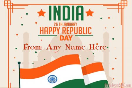 Happy Republic Day India Wishes With My Name