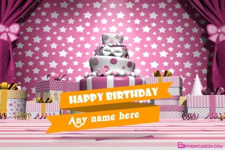 Happy Birthday Video Card With Name Edit