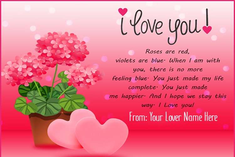 Romantic Love Quotes For Lover With Name Editing