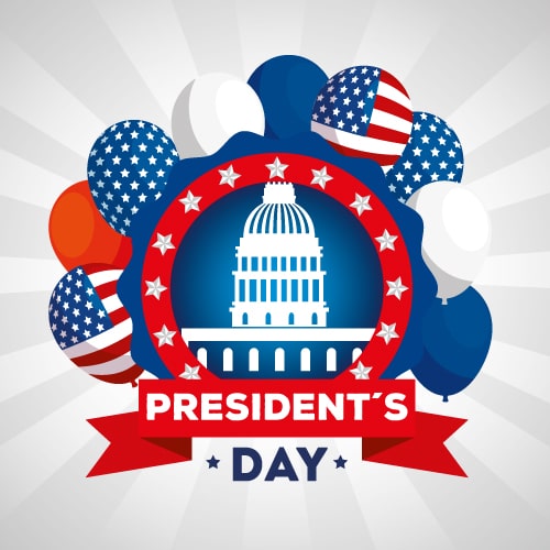 President's Day (USA) Wishes Greeting Cards