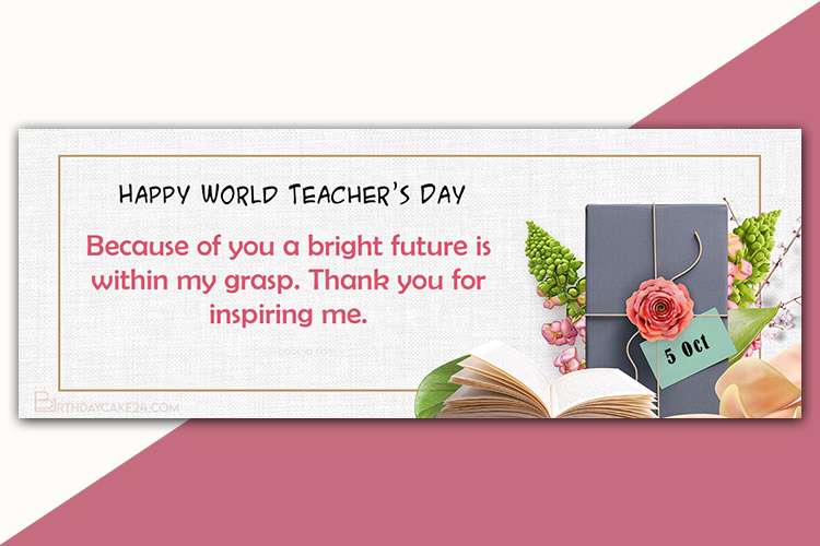 Happy Teachers Day Timeline Facebook Cover Photo Maker