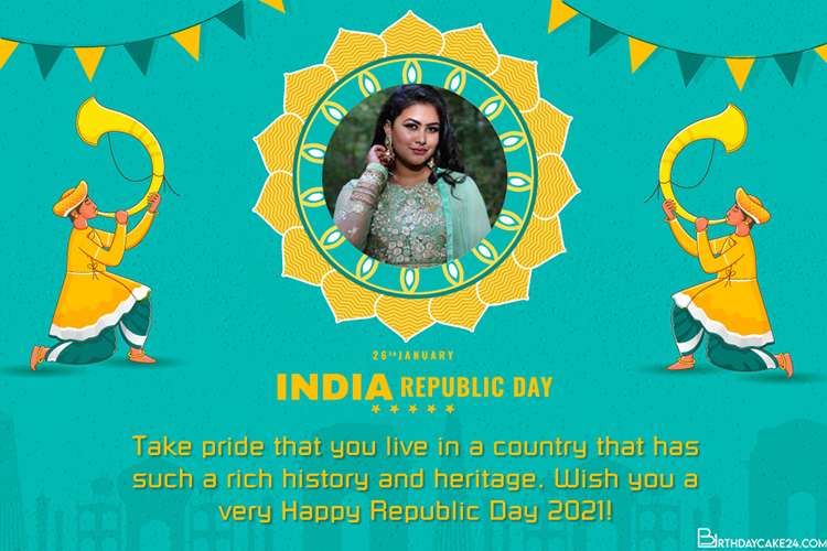 Generate Indian Republic Day Wishes Card With Photo Frames My Xxx Hot