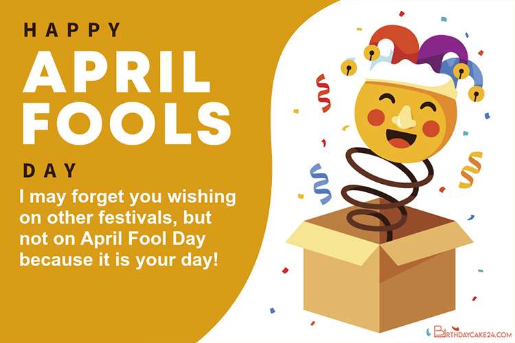 Customize April Fool's Day Greeting Card For Free