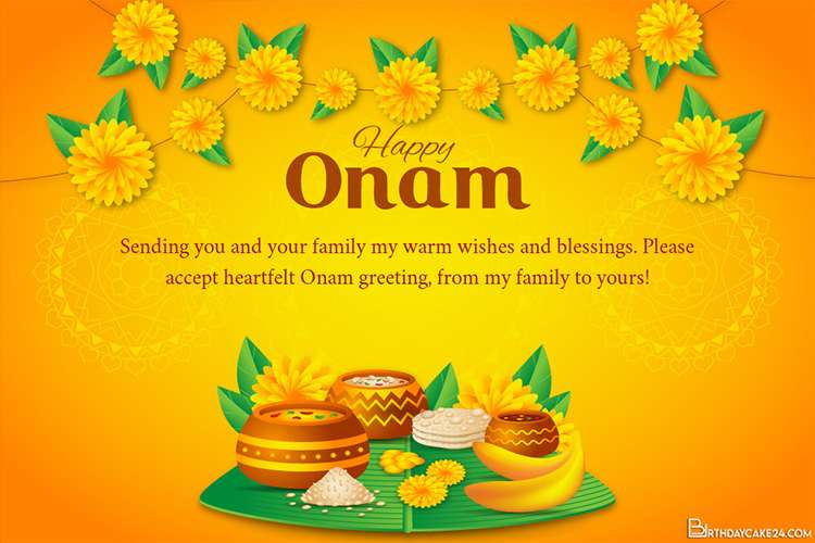 Free Onam Greeting Cards Maker Online