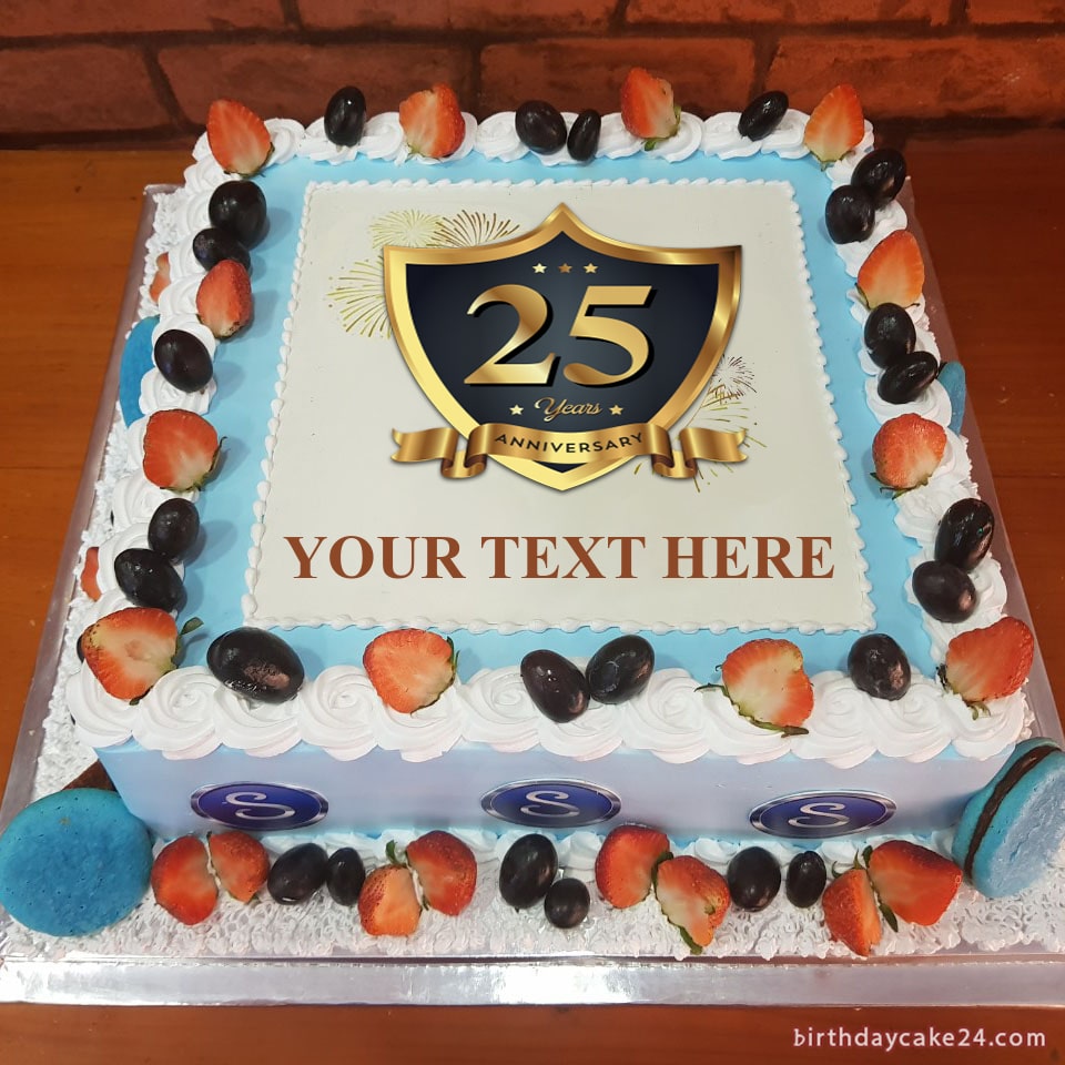 Create Happy Anniversary Cake With Name Edit