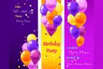 Balloon Birthday Party Invitation