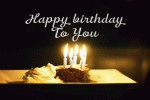 Birthday with candles gif
