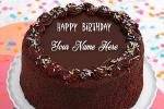 Write Your Name On  Chocolate Birthday Cake Online