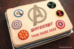 Write Name on Avengers Birthday Cake