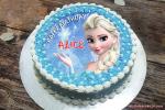 Frozen Elsa Birthday Cake With Name