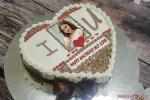 I Love You Birthday Cake With Photo Online