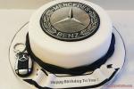Mercedes-Benz Birthday Cake With Name