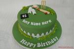 Birthday Cricket Sports Cake With Your Name
