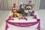 Write Name on Tom and Jerry Birthday Cake For Kids