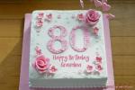 Happy 80th Birthday Cake With Name