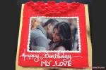 Birthday Cake With Love Photo Frame Online