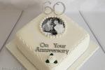 Happy 60th Wedding Anniversary Cake With Photo Edit
