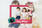Create 2 Layer Happy Birthday Photo Frames Online