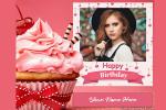 Cupcake Birthday Photo Frame Online