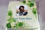 Birthday Cake With Name And Photo Editing - Optional Font Color