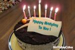 Name birthday cake, Write wishes on birthday cake