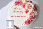 Beautiful Rose Birthday Cake With Photos And Names