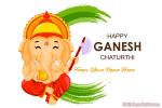 Happy Ganesh Chaturthi Greeting Card With Name Edit