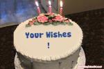 Write Name On Happy Birthday Cake With Candles