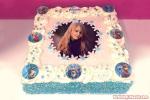 Lovely Frozen Elsa Birthday Cake With Photo Editing