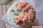 Beautiful Flowers Birthday Cake By Name