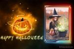 Pumpkin Halloween Card With Photo Frames