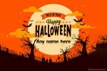 Free Halloween Wishes Card With Your Name