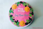 Colorful Happy  Birthday Cake With Name Edit