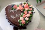 Flower Chocolate Cakes With Name Generator