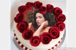 Romantic Rose Cakes With Photo Frame Editing