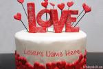 Love Birthday Cake For Lover With Name