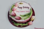 Beautiful Lovely Flower Cakes With Name Edit