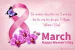 March 8th Happy Women's  Day Greeting Cards Images