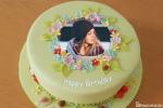 Creative Flower Birthday Cakes With Photo Frame