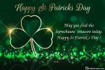 St Patrick's Day With Shamrock Greeting Card Online