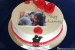 Latest Anniversary Cake With Name And Photo Edit