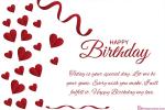 Romantic Love Birthday Wishes Card for Lover Online