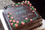 Write Name Wishes on Flowers and Chocolate Cakes