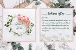 Create Flower Wedding Thank You Cards Online