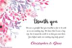 Lovely Floral Wedding Thank You Cards Images