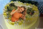 Yellow Flower Happy Birthday Cake With Pics