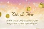 Watercolor Happy Eid Al-Fitr Cards With Stars